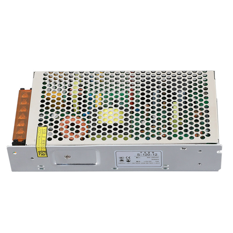 明纬开关电源S-120-24 安防监控电源120W 24V/5A直流输出集中供电