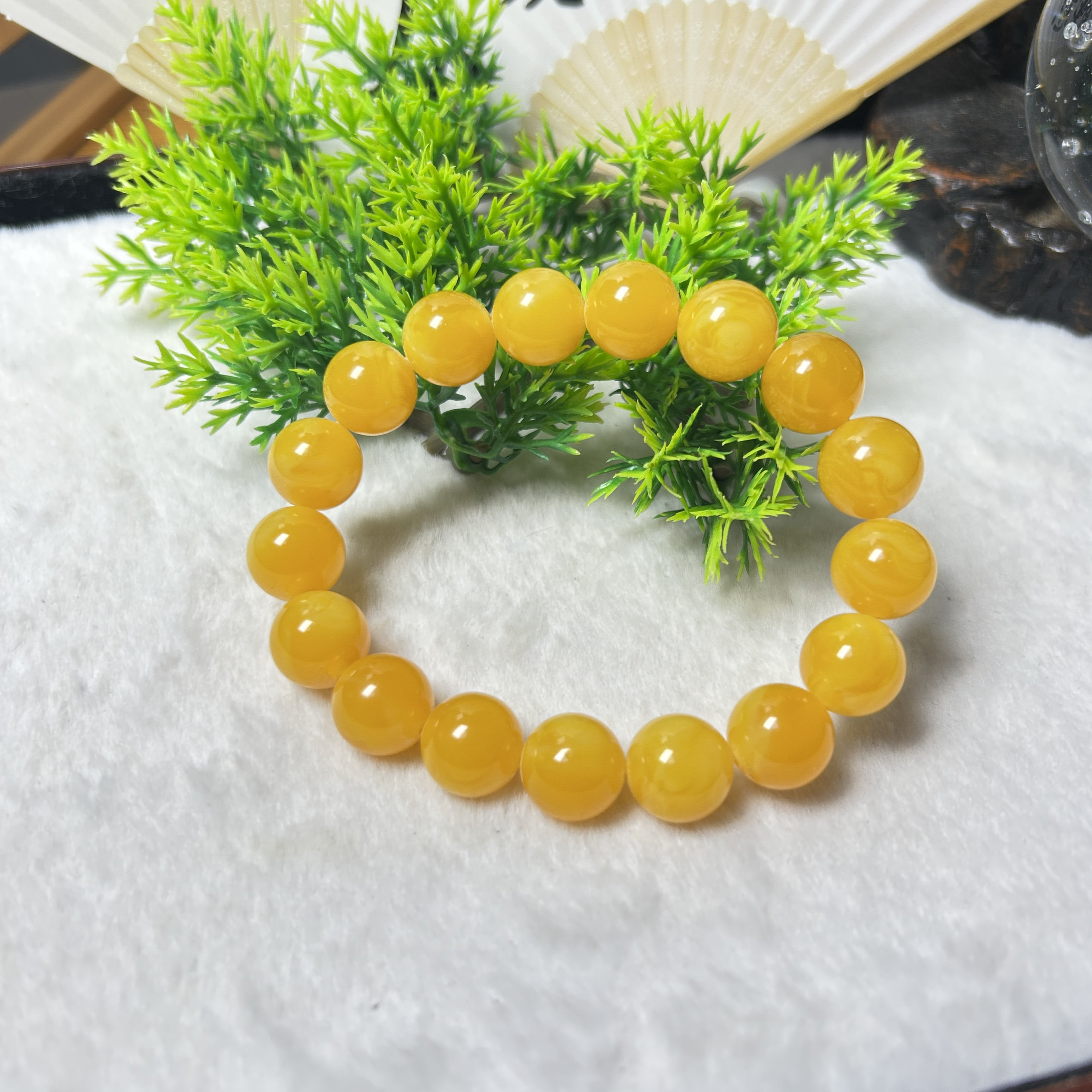天然原矿新蜜蜜糖红卡12mm手串时尚百搭款