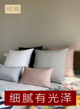 W1TR纯白色靠枕套沙发抱枕五酒店扎染民宿客栈床上65x65x