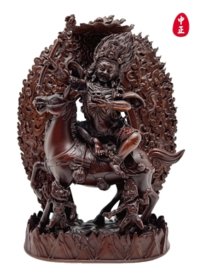 吉祥天母15cm中正造像红铜摆件