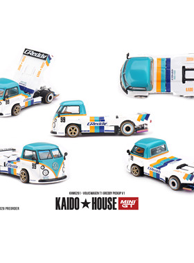 Kaido House MINIGT 1:64大众 T1 GReddy Pickup V1合金车模