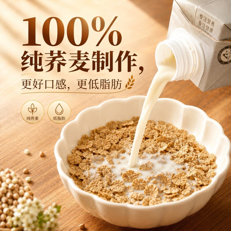 低脂脆香苦荞麦片荞工坊