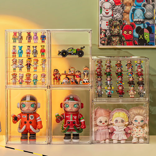 GOTO泡泡玛特手办透明收纳盒