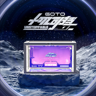 GOTOx十周年限定未来科技感声控灯光鞋盒套装专属编号限量纪念卡