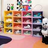 Goto Transparent Shoe Box Horseping Multi -Color Side Overseverse Anti -Oxidation Net Red Collect