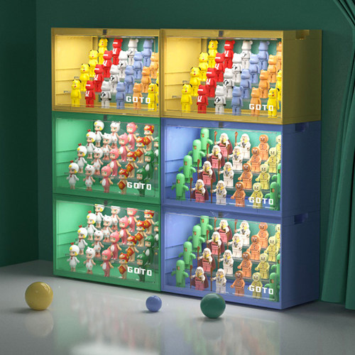 GOTO泡泡玛特智能灯光透明手办盒