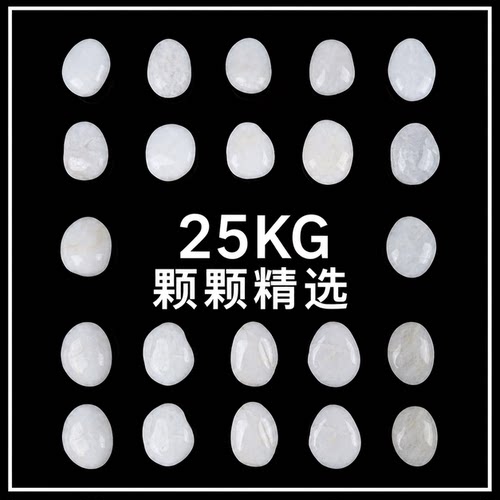 白色鹅卵石造景鱼缸庭院铺路大小