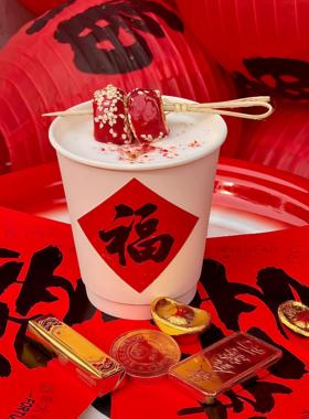 【迎新年福到咯】新年装饰咖啡奶茶福字贴纸元旦过年店铺饮品装饰