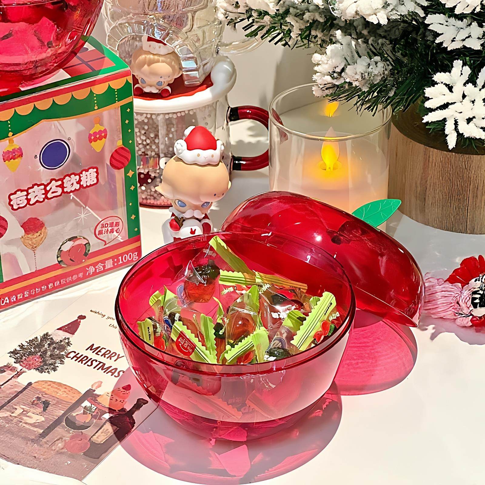 幼儿园送小朋友红苹果造型包装盒