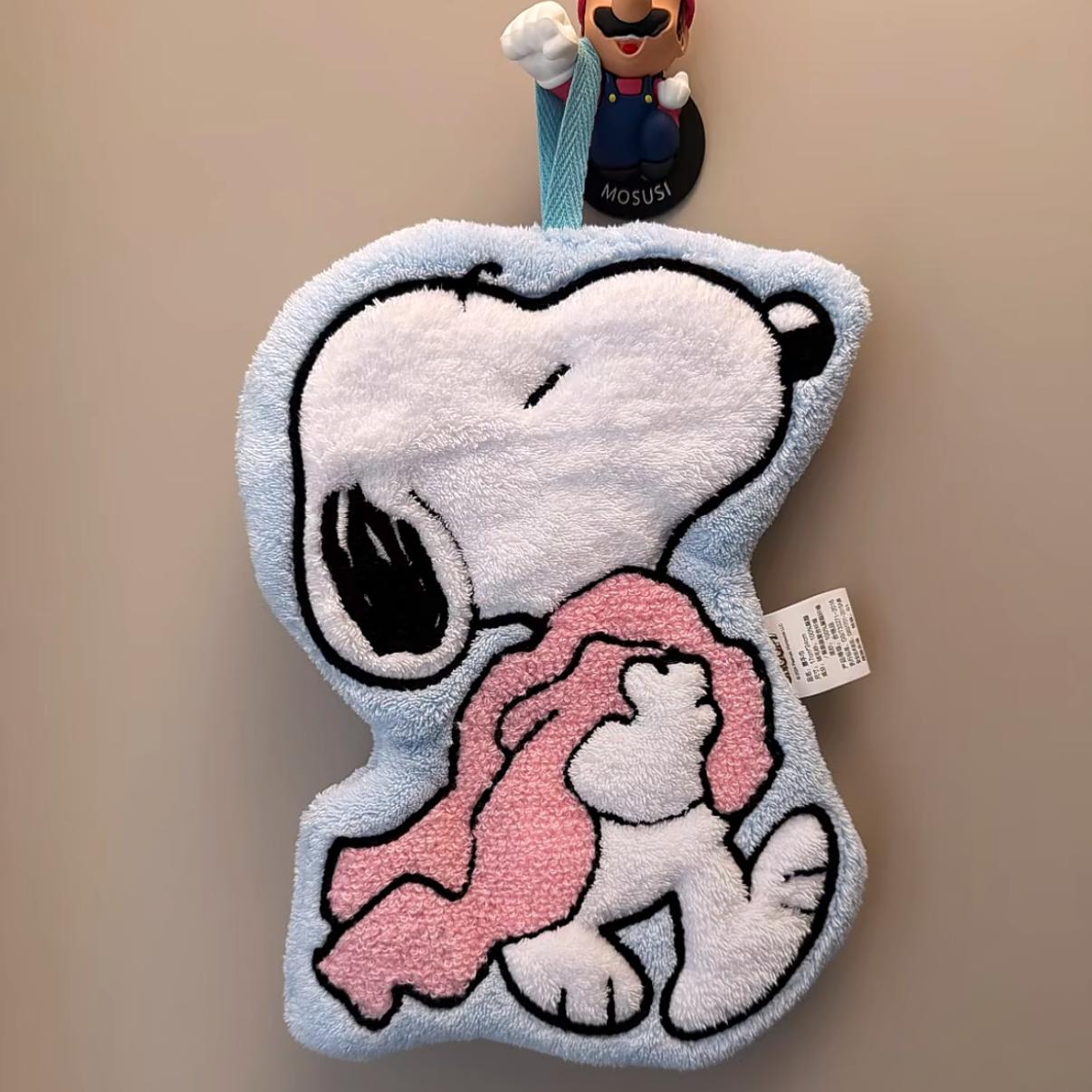 史努比的擦手巾可爱鼠了好嘛