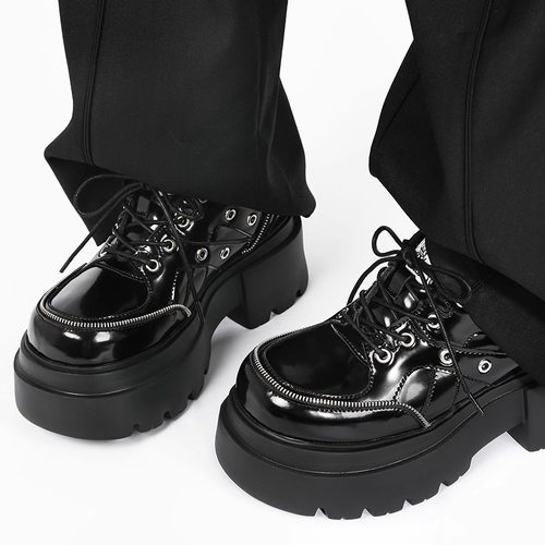 EMYLD厚底鞋德比鞋小皮鞋