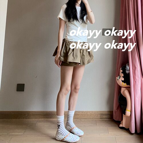 条纹假两件中筒袜堆堆袜米奇刺绣春夏秋百搭经典学院风女袜棉款袜