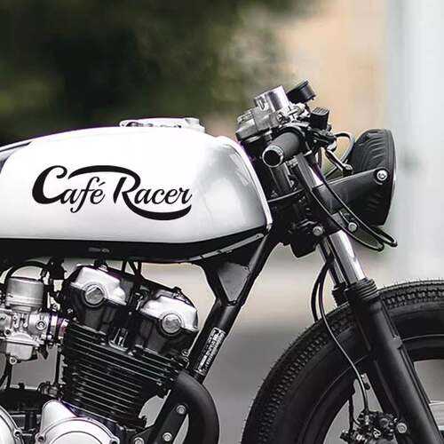 Cafe Racer复古绅士凯旋哈雷油箱头盔摩托车改装防水反光贴花