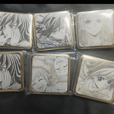 日谷鬼灭之刃dining系列方吧唧柱训练篇第六期镇兔义勇周边徽章谷