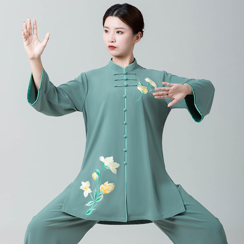 新款太极服女装夏季短袖武术
