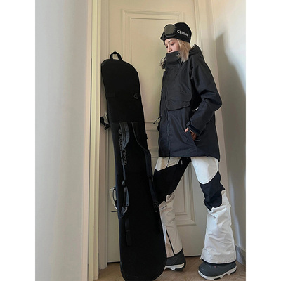 LDAB白色冲锋裤女2025春秋新款