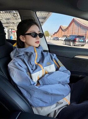 LDAB蓝色蛇年限定冲锋衣外套女2025新款户外三合一防风情侣登山服