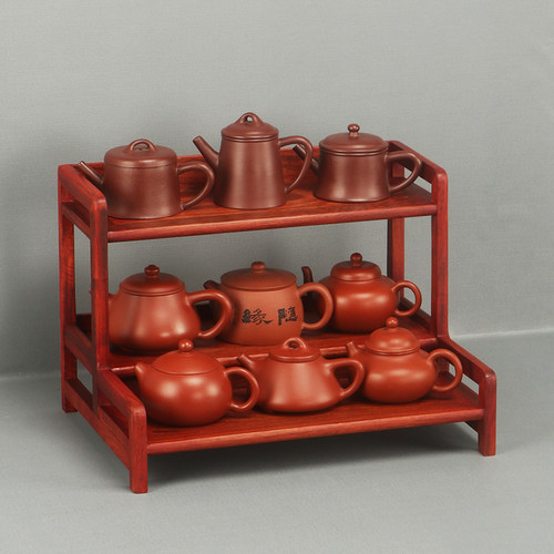 桌面博古架小型茶具置物架茶壶架