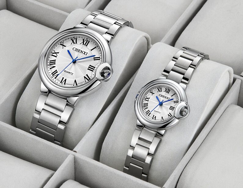 欧美风情侣手表个性创意时尚潮流石英表钢带防水男女学生简约腕表