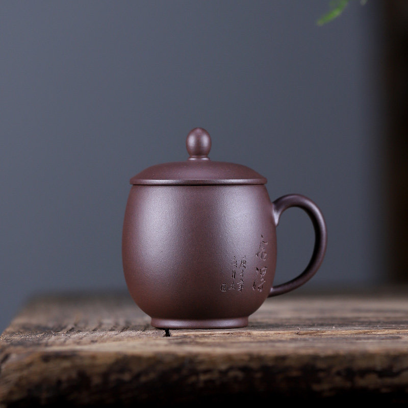 小容量紫砂杯带盖办公正宗茶具