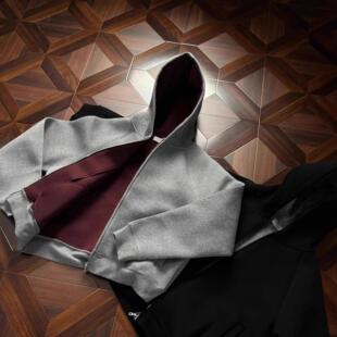 重磅o帝王红内开衫 春秋季 外套 连帽卫衣男女款 ol空气层短款