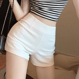 高腰字热裤 黑色西装 秋季 女2025新款 辣妹外穿紧身防走光打底 短裤