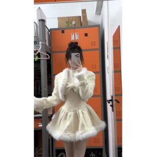 小个子冬装搭配一整套2025秋冬新款时尚套装裙高级洋气气质女装冬