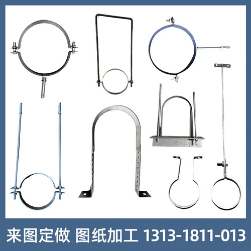 桥梁管卡吊钩可调节型图纸加工