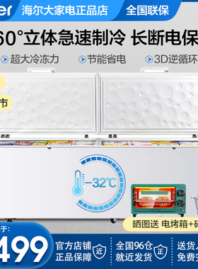 海尔商用冷柜家用大容量1028升829/719L冷冻冷藏柜冰柜BCBD-1028T