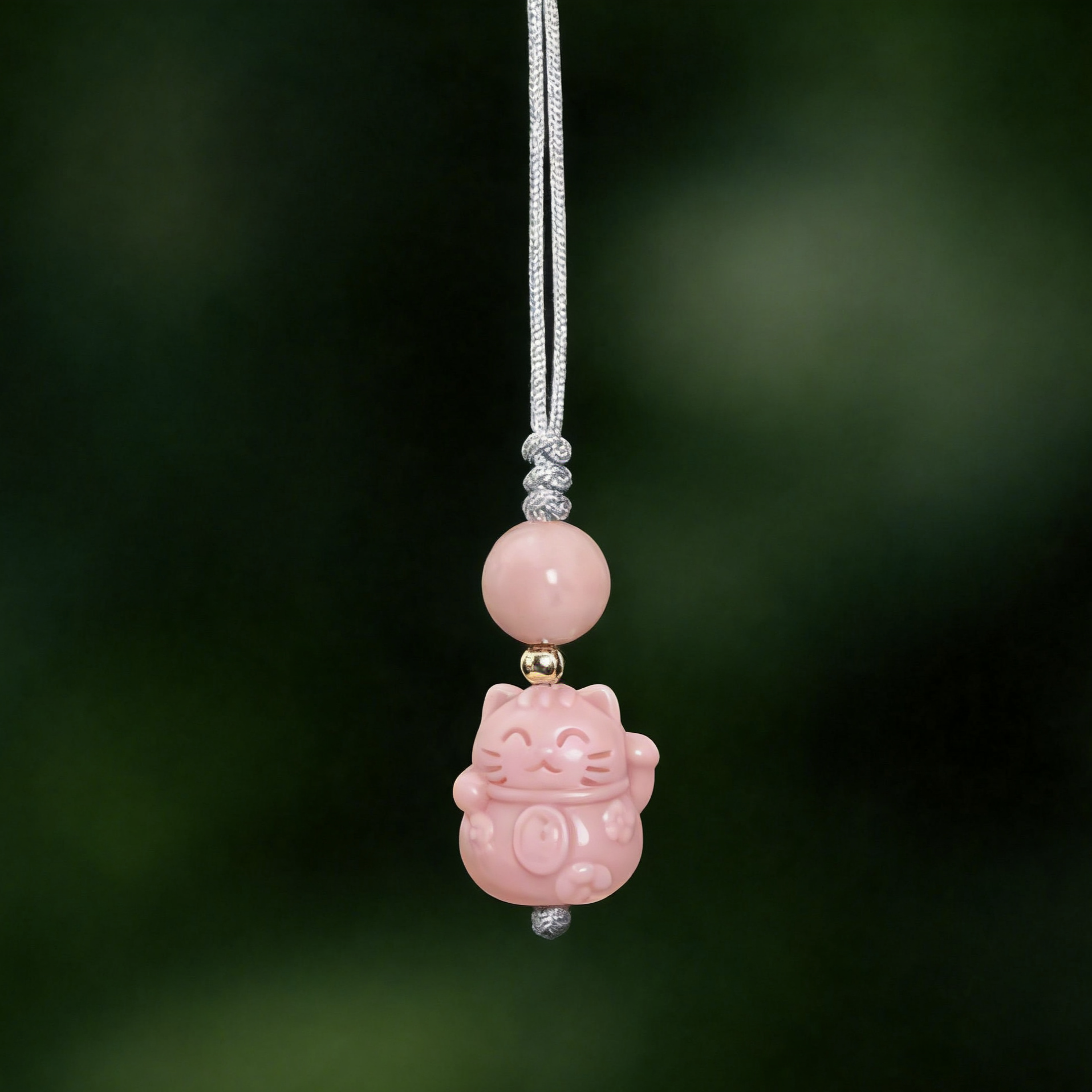 天然粉贝招财猫手机链小挂件转运精致手机链招财运挂饰吊坠女u盘,节庆用品/礼品,手机链,淘宝优惠券,粉丝福利购,淘宝优惠卷