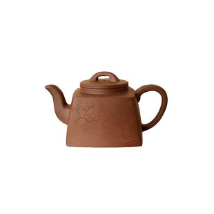 中国美术馆 紫砂四方井玉壶 春茶季 创意礼品 收藏紫砂茶具