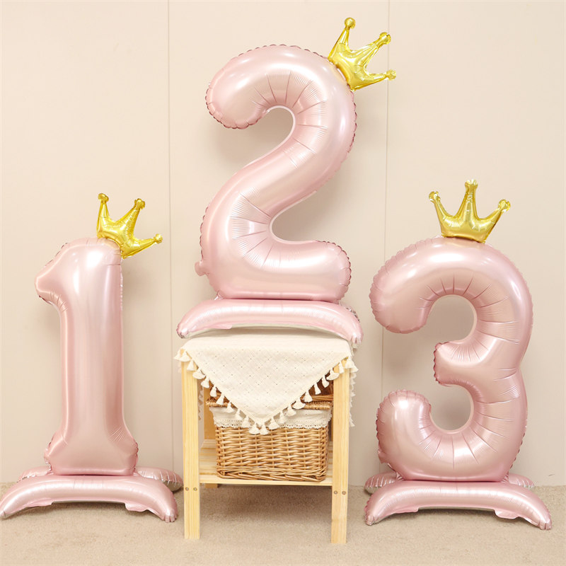 40寸带底座大号蓝色数字铝膜气球生日男女孩周岁拍照装饰场景布置,节庆用品/礼品,气球,淘宝优惠券,粉丝福利购,淘宝优惠卷