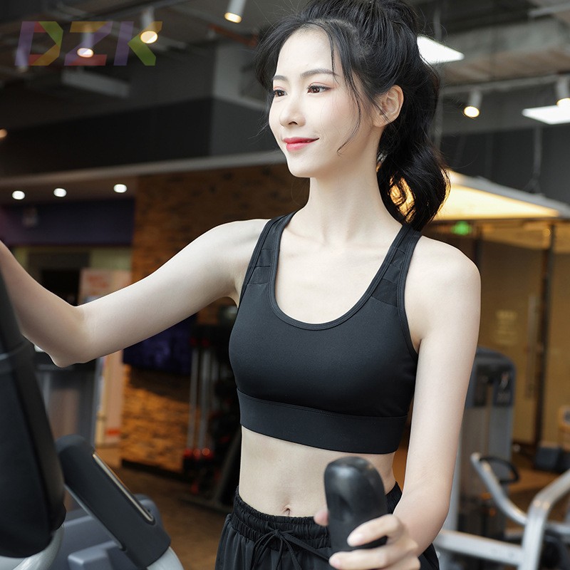 一体式固定杯防震健身运动文胸高强度大胸减震聚拢美背运动内衣y7
