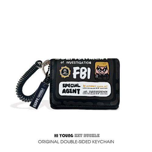 「FBL左卫门钱包」HiYOUNG原创三折皮夹收纳银行卡学生身份证件包