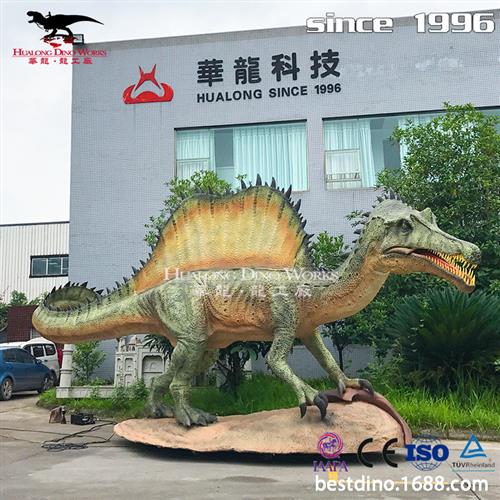 仿真棘龙模型自贡仿真恐龙制作源头厂家景区商场恐龙骨架摆件
