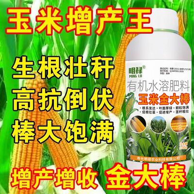 玉米金大棒专用叶面肥膨大素壮根壮苗抗倒伏拉长籽粒有机水溶肥料