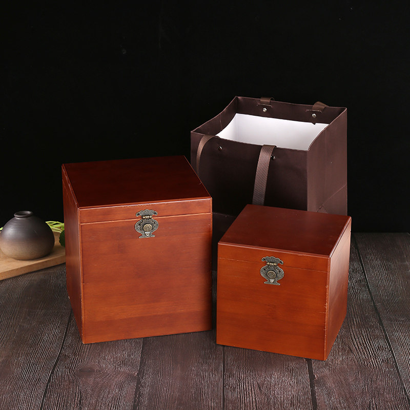 茶叶礼盒高档竹散茶盒礼盒包装散茶500g普洱茶白茶通用盒竹盒空盒