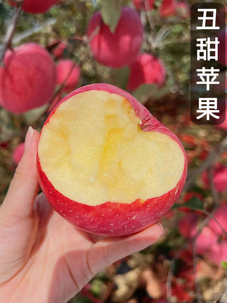 正宗山东烟台红富士丑苹果新鲜水果10斤栖霞脆甜平冰糖心当季整箱