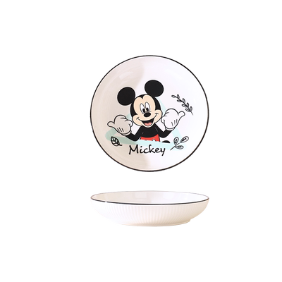 圆盘陶瓷可爱盘子儿童餐盘