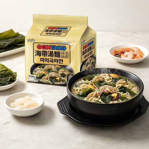 paldo八道海带汤面110g*8袋装韩国裙带菜拉面速食泡面方便面