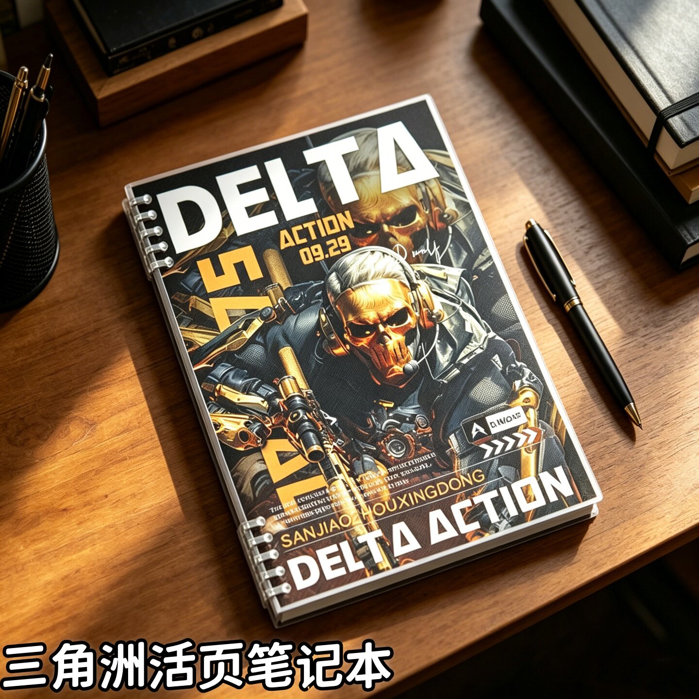 A5活页可拆卸三角洲横线记事本图片