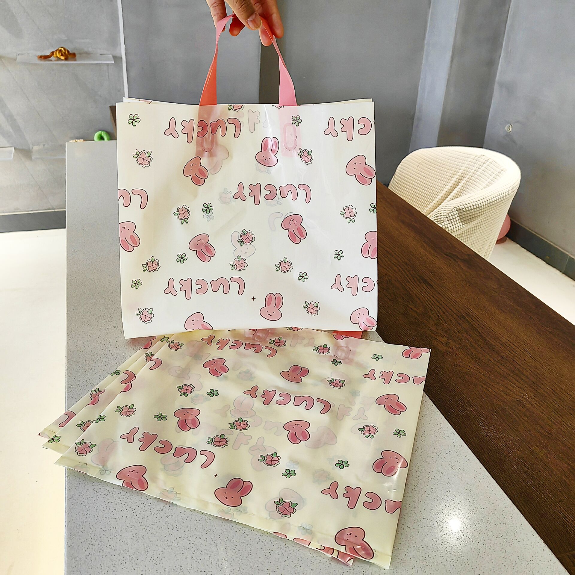 服装店手提袋定制logo装衣服打包袋礼品塑料袋女装童装袋子包装袋