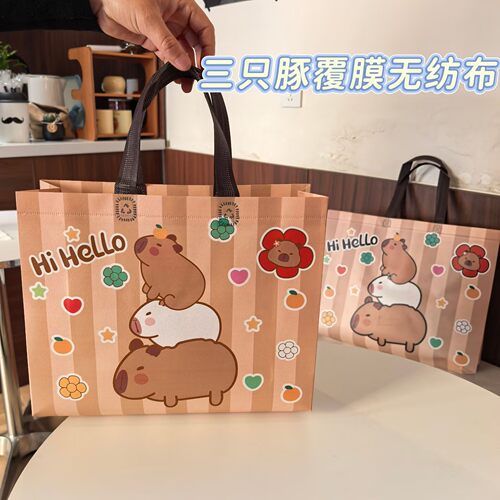 潮流定制儿童情侣猫款无纺布