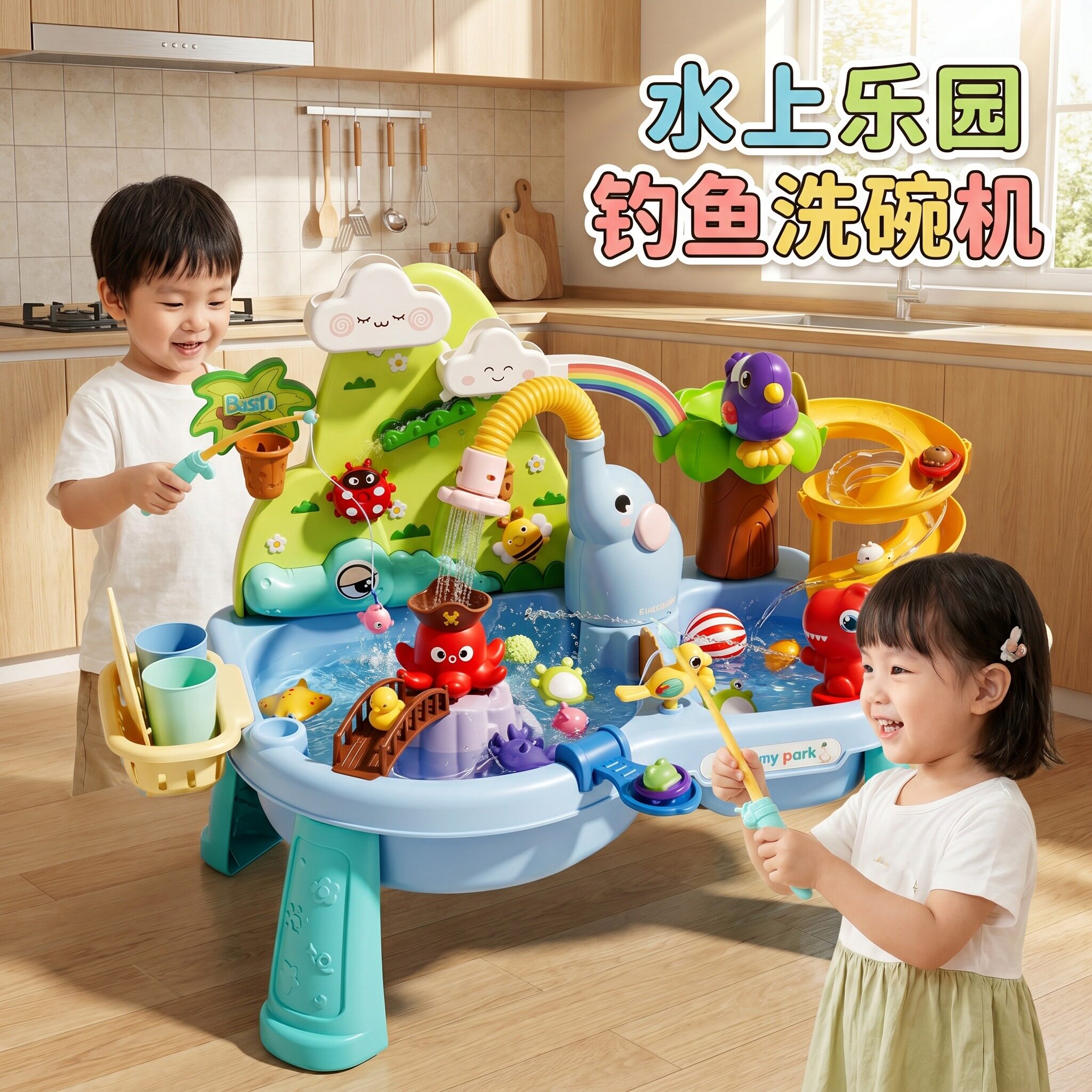 儿童益智水上乐园了玩水玩具套装