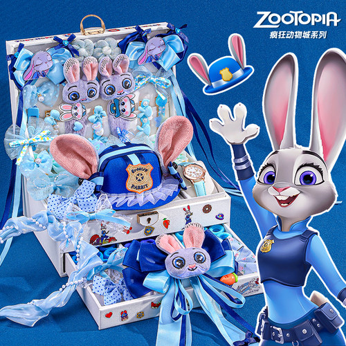 朱迪兔子警官头饰儿童发饰礼盒