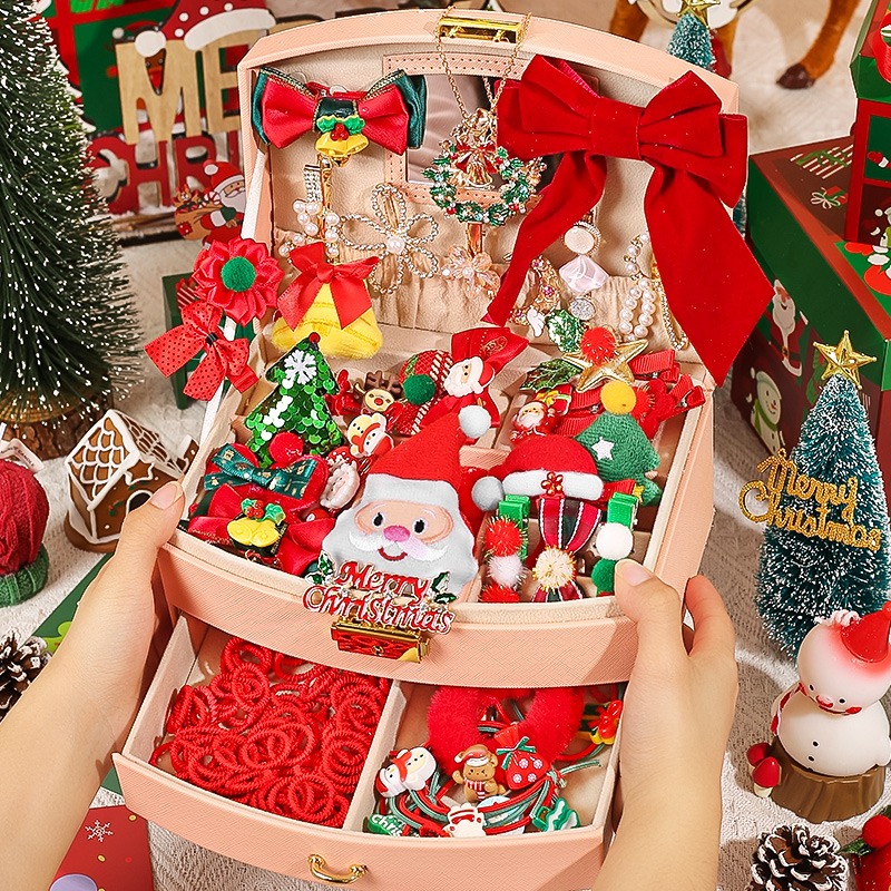 圣诞发饰礼盒首饰套装送女孩礼物