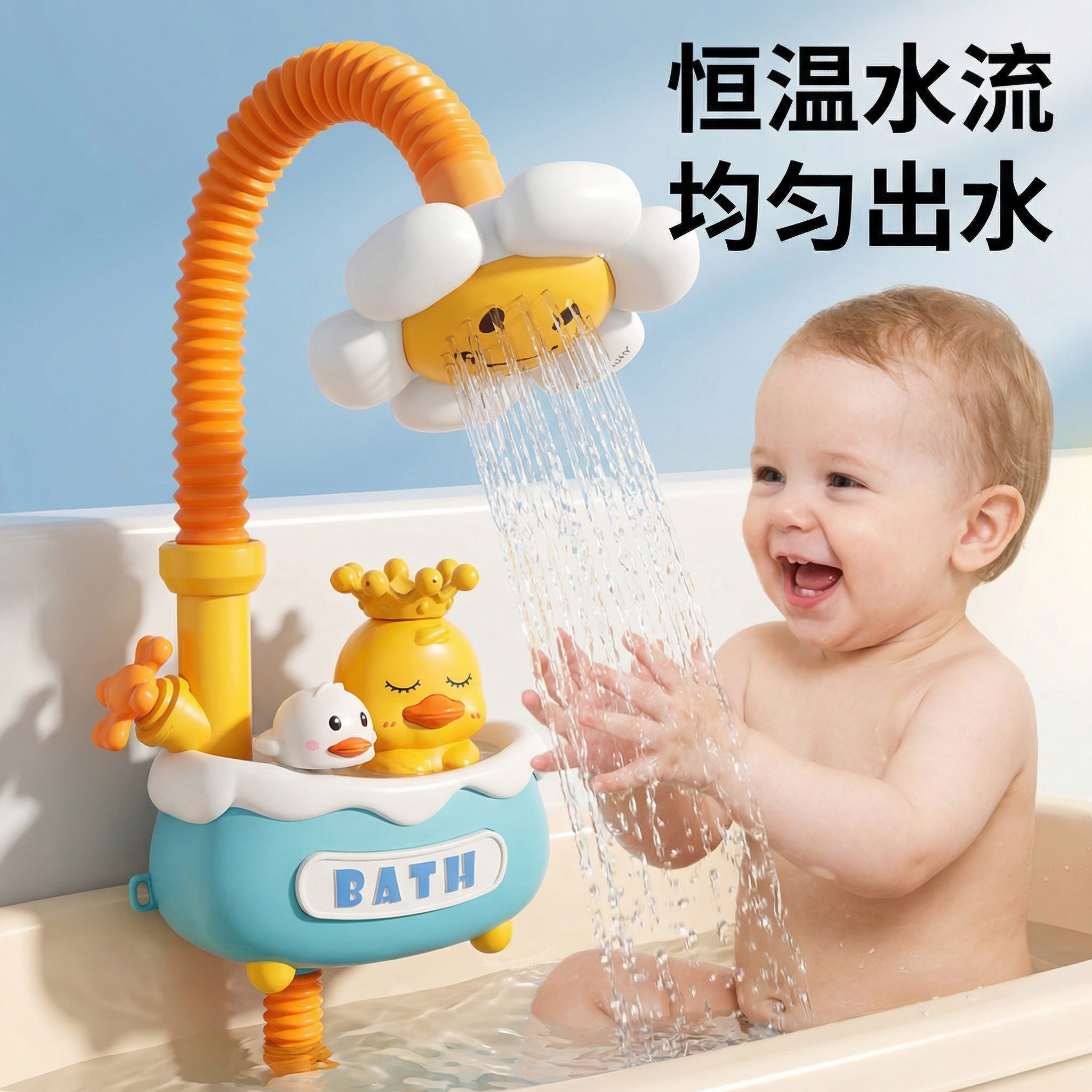 2026新款向日葵花洒儿童洗澡玩具