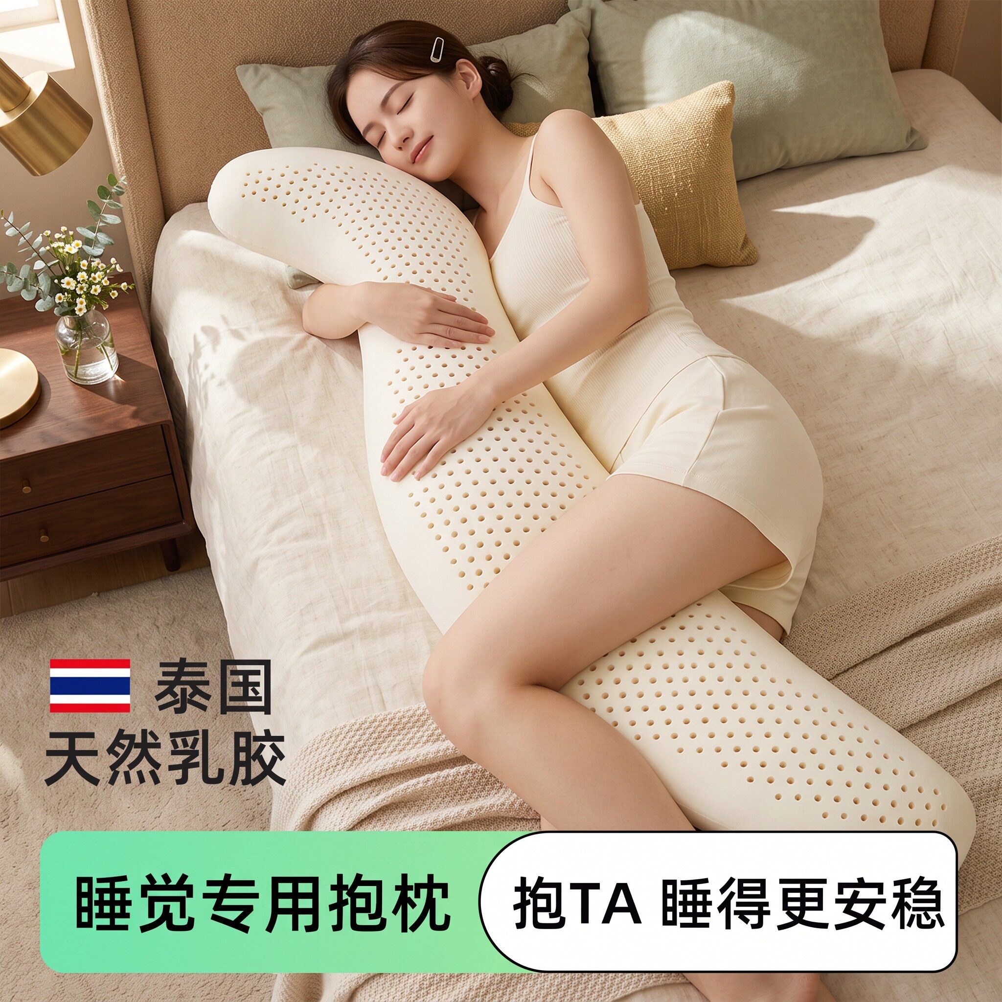 女生睡觉专用抱抱枕垫腿哄睡神器