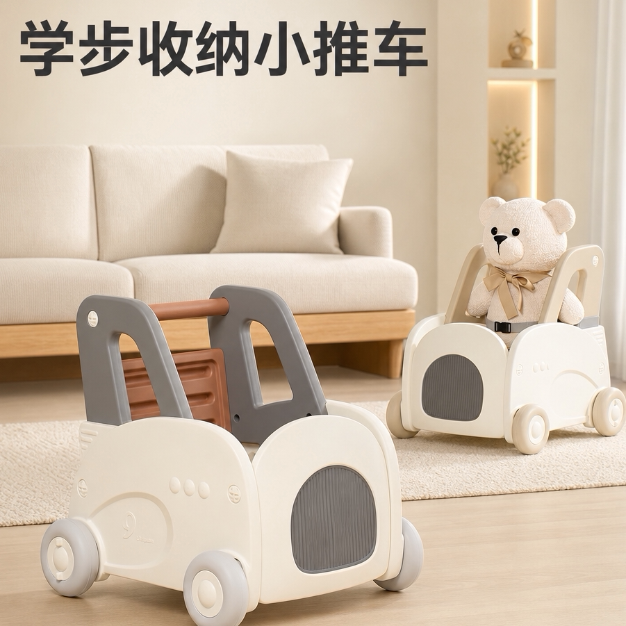 可调速婴幼儿推推乐学步推车