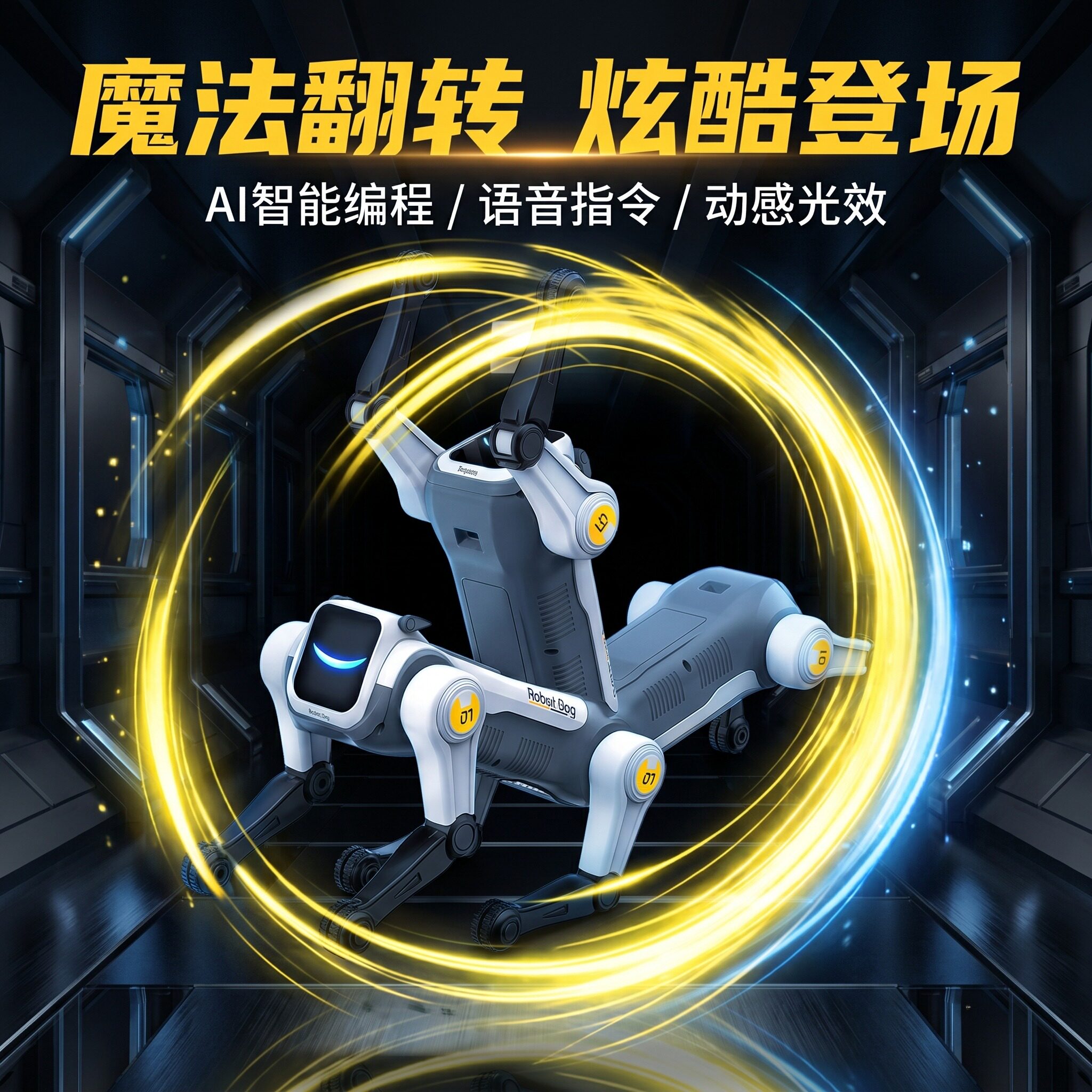 智能遥控仿生智能机器狗玩具男孩